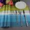 Fashion blue stripe new PVC table mat placemat high quality