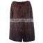 QD80555 Woman Plus Size Knit Mink Fur Long Vest Gilet With Bigger Armhole