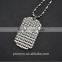 New Stainless Steel Necklace Dog Tag Pendant Jewelry Ball Chain And Leather Chain