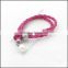 Wholesale Leather bracelet with pearl for baby