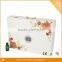 white color cardboard leather printed logo jewelry box