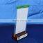 Customized vertical double sided stand up clear L-shape acrylic sign holder,A3,A4,A5 menu holder table tent                        
                                                Quality Choice