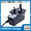 automatic battery charger 12.6v 500ma with au us uk eu wall plug
