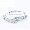 Cheap price wholesale white clear rhinestone silver brand bangle