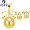 Japanese Akoya Pearl women crystal pearl jewelry set necklace earrings