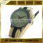 colorful fabric strap wood face watch nato strap wood dial watch water resistant