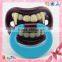 baby nipple 2015 China supplier hot design eco-friendly silicone pacifier vampire custom design pacifier