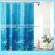 2016 new Colors latest PEVA Aquatic creatures design shower curtain