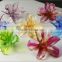orchid colorful flowers crafts liuli colored glaze home furnishing decoration