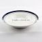 Colorful band ceramic salad plates linyi supplier ceramic dishes