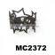 fashion black crystal star engraved suede leather bracelets wholesale