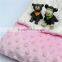 Every Child Likes Spring Style Lt Pink Baby Natural Minky Dot Blanket