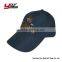 plain embroidery cotton 6 panel custom baseball cap custom logo