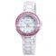 2015 china Manufacturer latest Diamond Watches Fashion Lady's Ceramic Watch