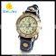WJ-4007 latest fashion stainless steel case men vintage genuine leather wrist watches