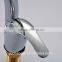 Low arc chrome brass kitchen mixer