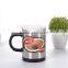 creative and fashion electricity self-stirring coffee mug with ceramic inner pipe
