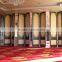 wooden soundproofing material movable sound proof partition wall with fabric