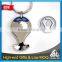 Souvenir shiny effect particular shape euro coin keychain