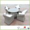 Modern rattan wicker coffee shop bali table and chairs recycled plastic outdoor furniture