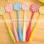 Best kids gifts DIY creative stationery kids personalized Novelty cute cartoon lollipop Ballpoint pen Lovely Bendable Ball Pens