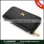 fashion cheap women clutch leather long wallet,custom logo/RFID blocking lady multi-function clutch purse
