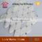Hot sale octagon carrara white marble and crystal diamond glass mix mosaic for wall and backsplash