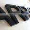black letters sign