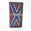 3D Long Bifold Western Men wallet distressed flag inlay embossed