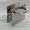 Stainless steel lever handle on square plate