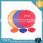cheap frisbee fan with custom logo printed round foldable fan