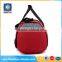 Cylindrical shape waterproof and lightweight red 600D sports travel bag