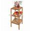 Collapsible 3-Tier Bamboo Storage Rack, Bamboo Household Rack, Bamboo Furniture, Bamboo Display Shelf, Bamboo Storage Shelf