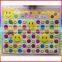shiny smile face puffy sticker fashion