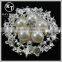 NEW design! XZ-024 Crystal Rhinestone brooches bow and pearl