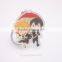 Supplier wholesale custom transparent printed acrylic keychain