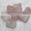 Rose quartz carved flower ear piercing plugs