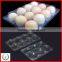 China manufacture disposable clear PET egg with secure fram and button joints -6 pcs