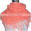 2016 High Quality Products 100% Acrylic Color Keeping Warm Knit Scarf