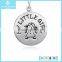 925 Silver Charm My Little Girl and Boy Charm in Sterling Silver