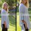 breathable mondel spandex knit light grey elegant open full baby car seat nursing cover