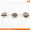 Plating sewable magnetic clothes button with 2 holes, magnet two hole buttons