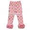 2016 wholesale icing pants gold polka dots ruffle pants cotton fabric high quatity leggings baby names muslim pictures