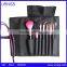 chocolate simple 7pcs cosmetic brush set 2 colors synthetic hair