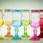 Color decorative Mason Jar Stitching base with metal Lid and Straws