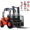 New 4WD All Terrain Forklift 2500kg /3000 kg for Sale with Container Mast, Side Shift