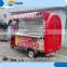 various styles fast food vending carts with wheels