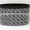 Plastic Leather Medium Semi Round Trash Can Wastebin 9L