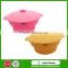 Multi-function kitchen silicone breparation bowls, food preparation bowls, folding kitchen preparation silicone bowls