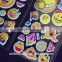 EMOJI SMILEY FACE childrens Puffy PVC Stickers 12 Packs 3 Different 4 Of Each